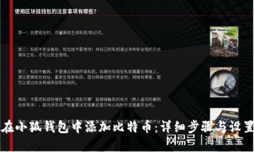 如何在小狐钱包中添加比特币：详细步骤与设置指南